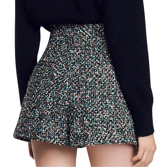 NWT Sandro Space Tweed Short - Picture 2 of 8